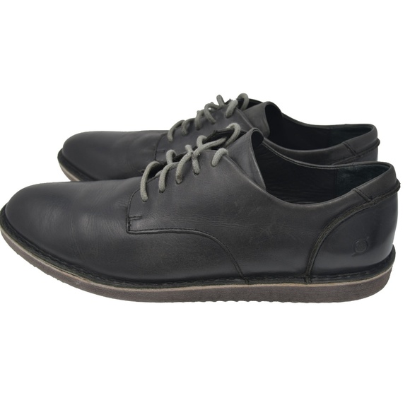 *BORN Sz 12 Dark Blue Leather Oxford Casual Shoe main image 6